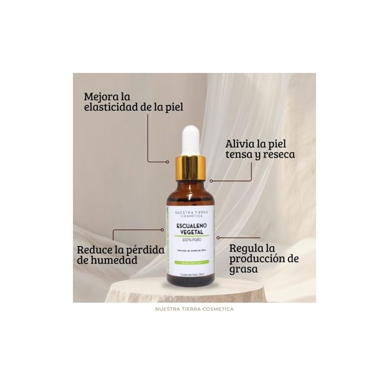 Escualeno Vegetal Suero Facial