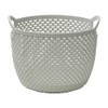 JVL Droplette Design Plastic Round Storage Basket, 3.3L,16 x 19cm