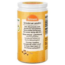 Ostmann Spices Coriander Ground | For Curry, Homemade Bread or Roasting | 25 g in a Shaker Tin