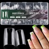 AddFavor Medium Square Nail Tips, 600pcs Soft Gel Nail Tips