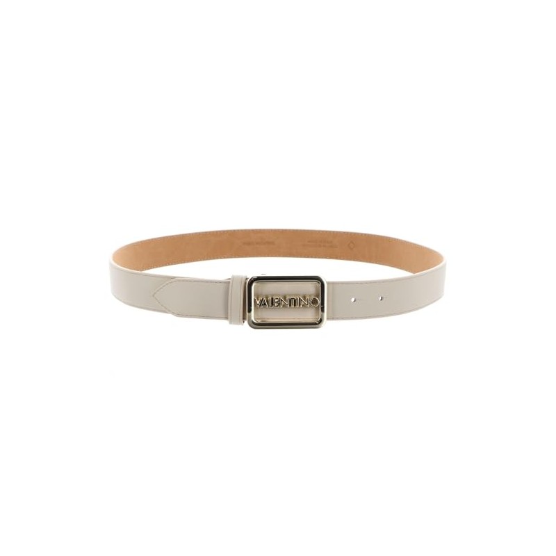 VALENTINO Around Plaque Buckle Belt W115 Ecru/Oro - Can be