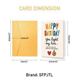 SFPJTL Funny Birthday Card & Gifts for Men Husband Boyfriend Him, Happy Bday Card (F Style)