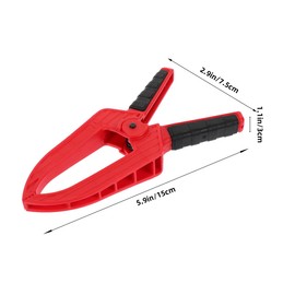 Uonlytech 6 Inch Long Throat Clamp Working Clamps for Woodworking Spring Clip Lightweight Fixing Clip for Ships Machine Tools Molds