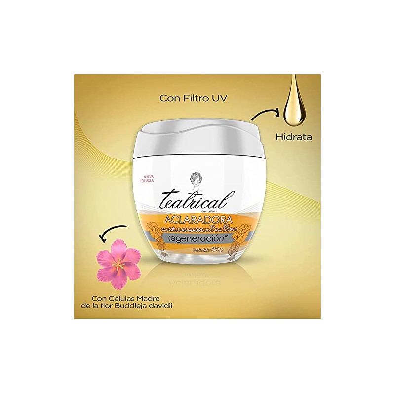Teatrical Crema Aclarante Células Madre Rosa Blanca Que Trabajan Nivel