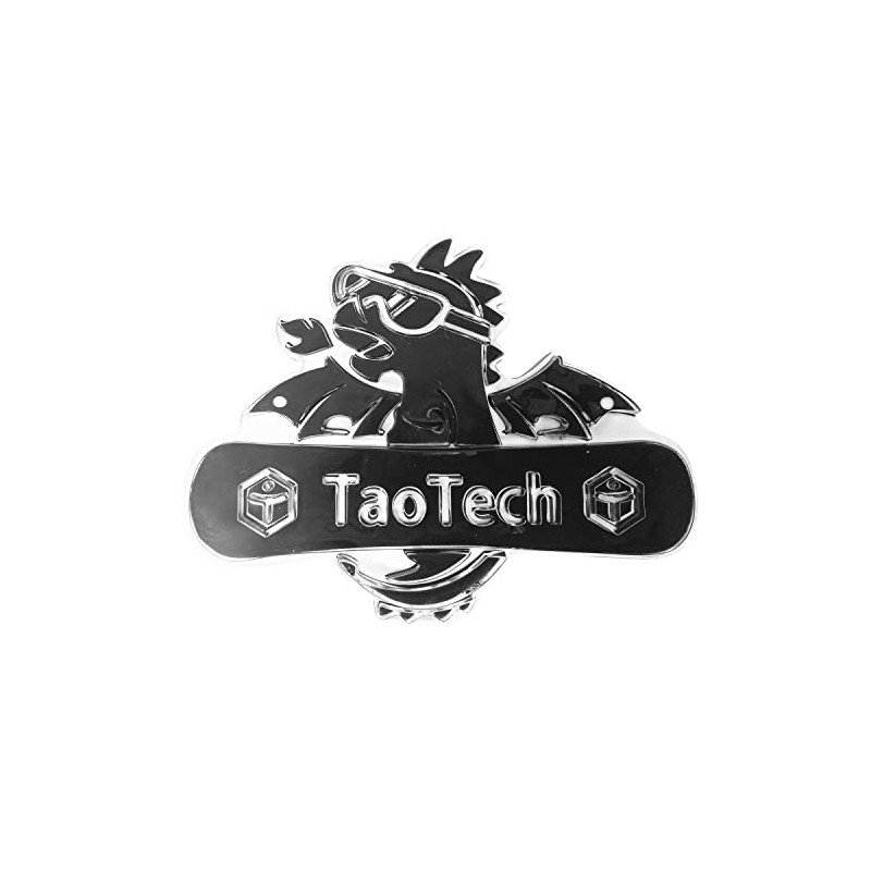TaoTech Deck Pad Snowboard Anti-Slip Transparent (Black, Snowsaurus)..