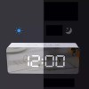 Gad Reloj Digital Escritorio Espejo Usb Numeros Grandes Temperat Color