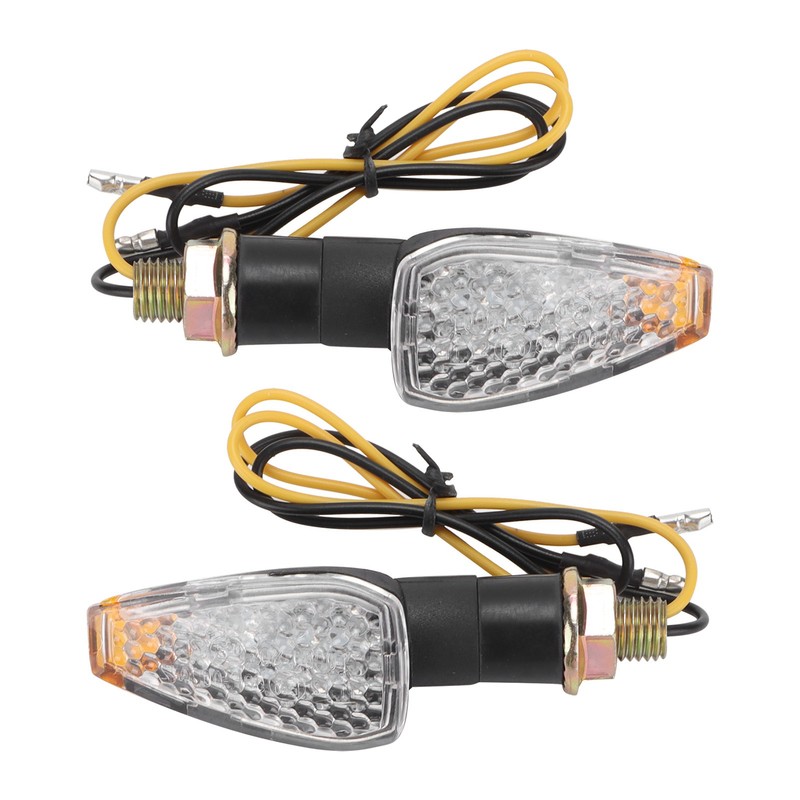 Pair Motorcycle Turn Signal Light 12V LED Waterproof Replacement for