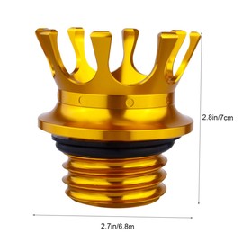 CHILDWEET Motorcycle Fuel Tank Cover Compatible Xl Easy Install Gas Cap Chic Design for Motorcycle Enthusiasts Gold