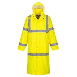 Portwest Hi-Vis Classic Raincoat 48 - UH445, Yellow, 8XL