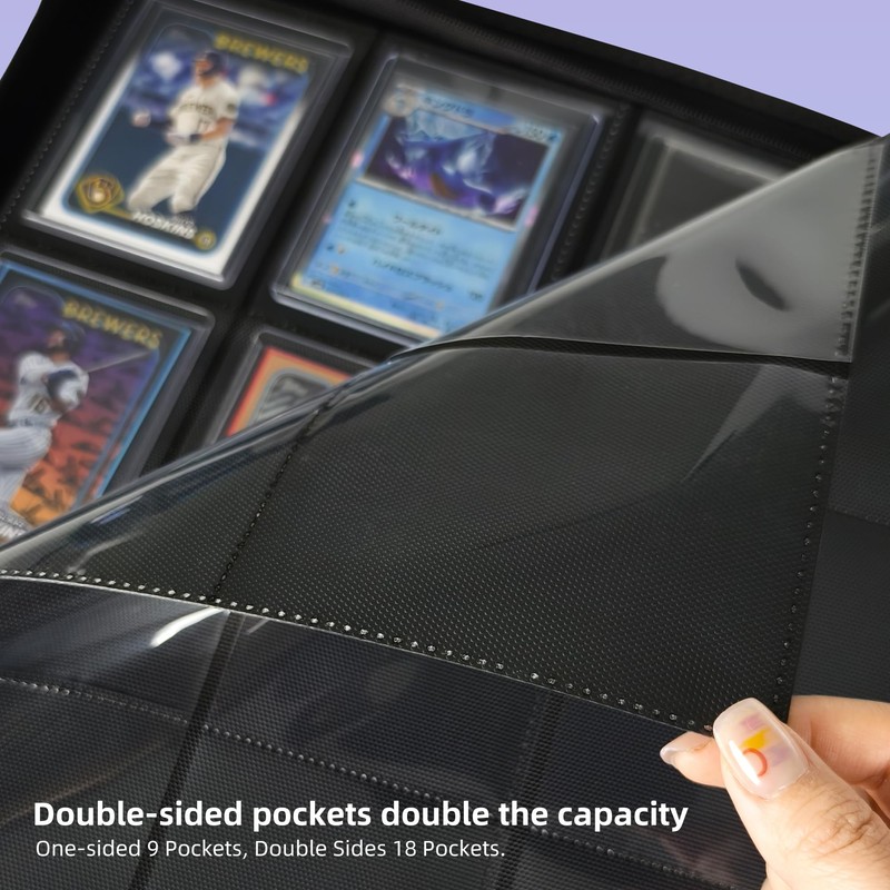 ARCHIVALPRO 9 Pocket Top Loader Binder | Holds 288 Toploader