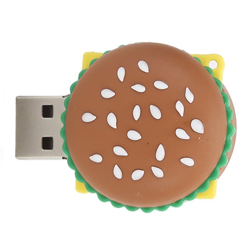 USB 2.0 Flash Drive Hamburger Shape Memory Stick 3D Cartoon