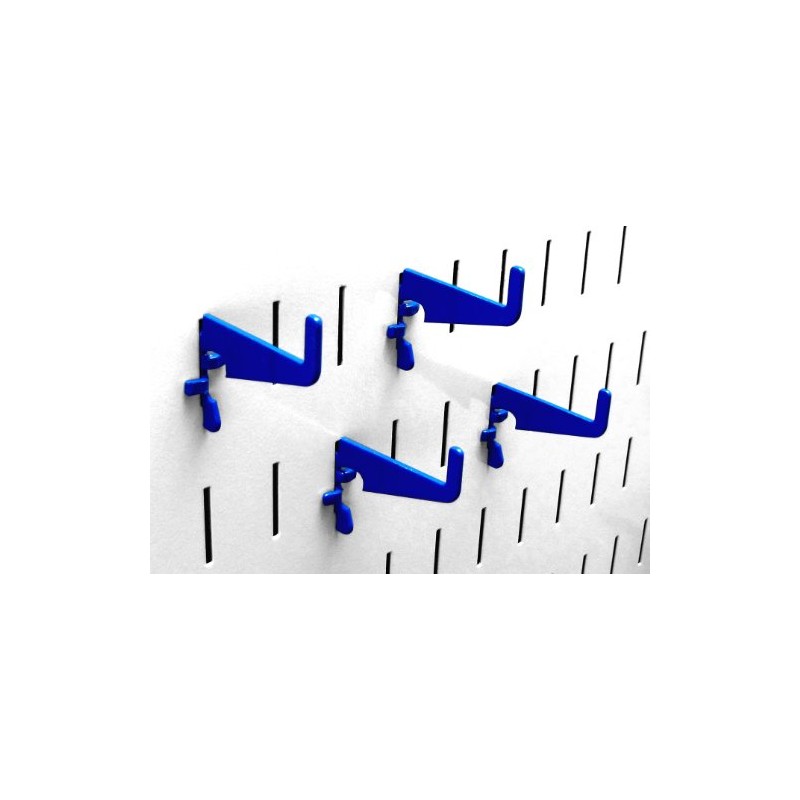Wall Control Blue Medium Slotted Storage Hooks - Rust Resistant