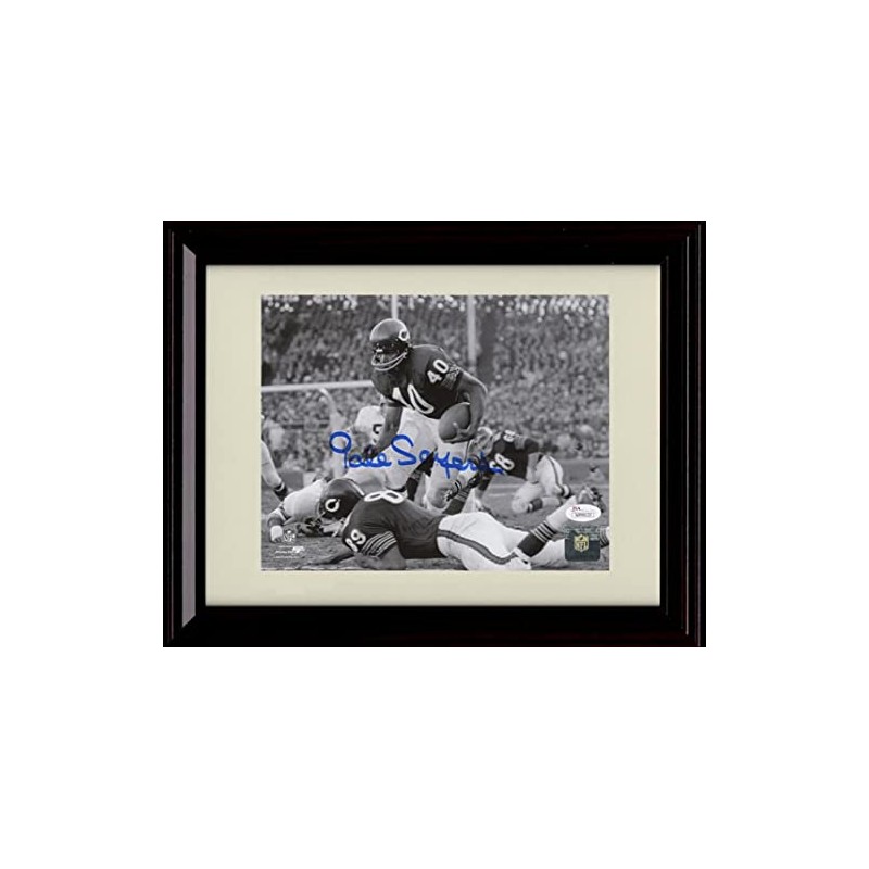 Gale Sayers - Chicago Football Autograph Promo Print - Running