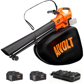 AIVOLT Cordless Leaf Blower Vacuum Mulcher 3-in-1 Leaf Vacuum with 40L Bag
