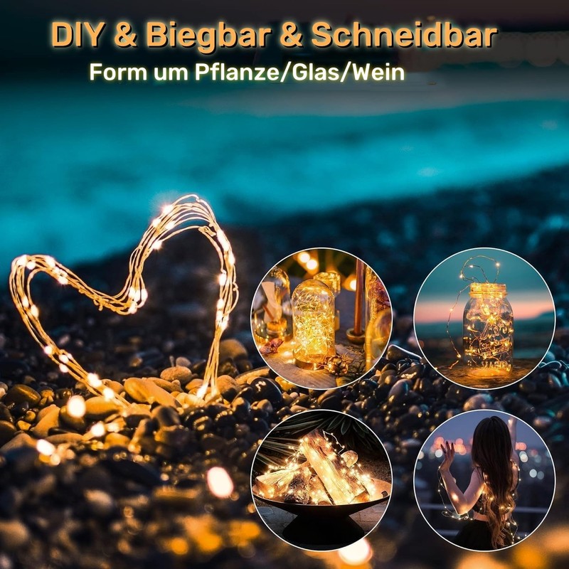 MAXEE Fairy Lights 12B4F, 2 m, Purple