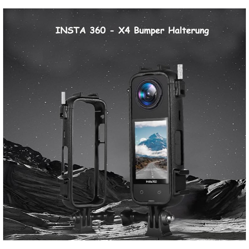 Monzi Multi-Function Frame for Insta360 X4 Frame, Protective Case, Cage,