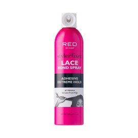 Red by Kiss Red by Kiss Hair Glue Spray Adhesive for Lace Front Wigs, 11oz - Extreme Hold, Bold Hold Lace Glue for Hair Styling Extra Hold