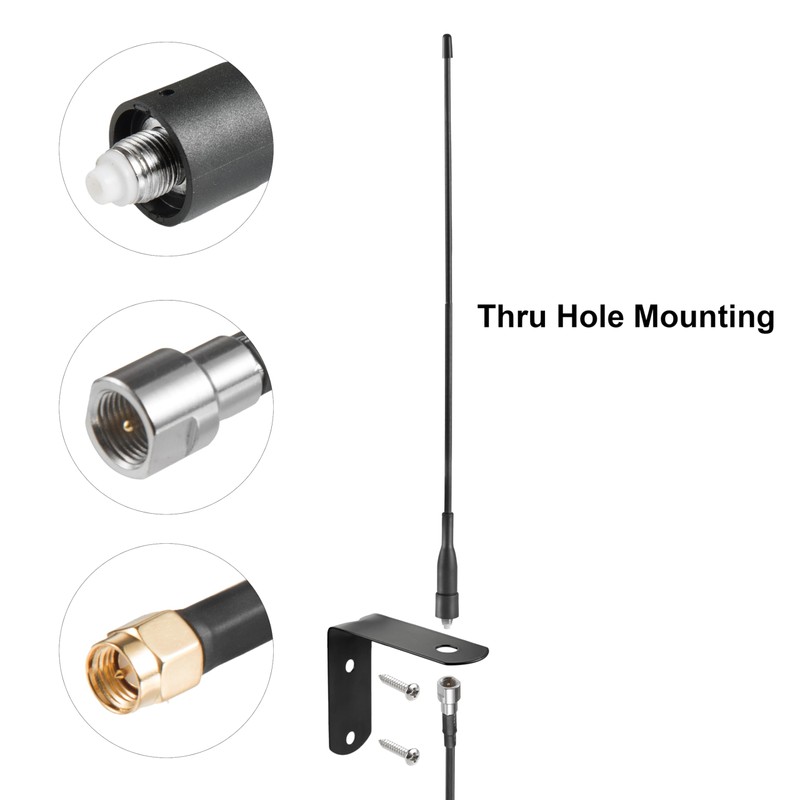Extended Long Range 433Mhz 433.92MHz Flexible Whip Receiver Antenna for