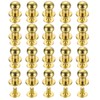 sourcing map 20Sets Brass Ball Head Stud Rivets, 6mm Dia.