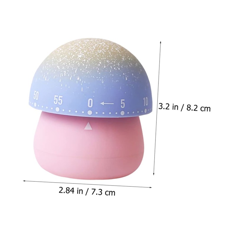 FUNOMOCYA Lovely Plastic Mechanical Timer Kitchen Cooking Timer Clock Random