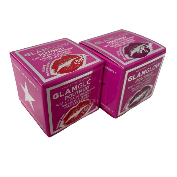 GlamGlow Starlet And Sugar Plum PoutMud Wet Lip Balm Treatment