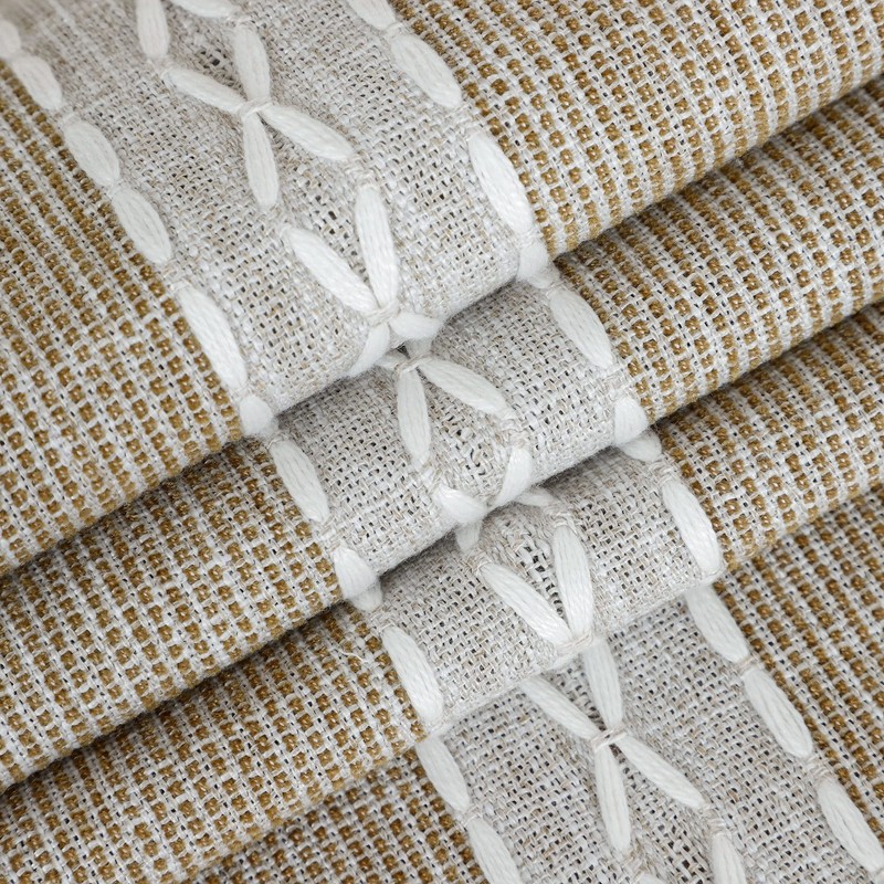 Braided Striped Table Runner Rustic Embroidery Coffee Table Runners for