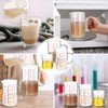 Lallisa 3 Pack High Borosilicate Glass Measuring Cups with Handle
