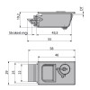 Mesan Door Cabinet Lock Black Plastic Recessed Sliding With Cylinder