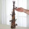 Factory Direct Craft Grapevine Cone 22" Tree with Rustic Jingle