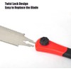 Woodworking Hand Saw, 12.5 Inch Flexible Double Edge TPI 7/12