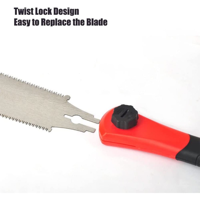 Woodworking Hand Saw, 12.5 Inch Flexible Double Edge TPI 7/12