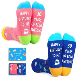 Zmart 30th Birthday Gift Ideas Socks - Best Gifts for 30 Year Old Women Men Her Him