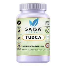 Tudca 500 Cápsulas Saisa Herbal Salud Hepática Detox Protección Celular