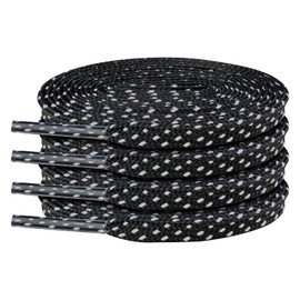 Endoto 2 Pairs Shoe Laces for ON CloudMonster,7MM Flat Shoelaces Replacement Women Men Sneakers Strings(Color:Black&White,Size:41Inch)