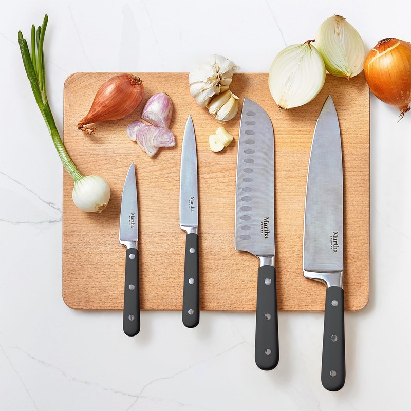 MARTHA STEWART Eastwalk 14 Piece High Carbon Stainless Steel Cutlery
