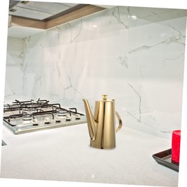 CIYODO Stainless Steel Oil Dispenser Bottle Handheld Kitchen Oil Storage Kettle for Oil Vinegar and Cooking Oil Leakproof Design for Easy Pouring