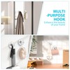 Fliverly 2pcs Suction Cup Hooks for Shower,Inside Shower,Wall,Bathroom,Bedroom,Kitchen,Door,Glass Window, Mirror,