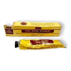 Antigua Pomada Ungüento De Óxido De Zinc Con Su Tubo Y Caja (Usado)