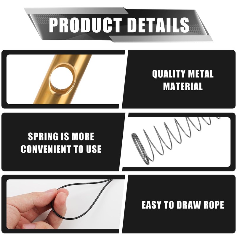 2 Sets Gate Latch Cable Pull String, Black Gate Latch