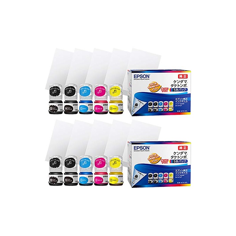 Genuine Epson KETA-5CL KEN-MB/TAK-PB/TAK-C/TAK-M/TAK-Y Ink Bottle, 2 Sets of 5