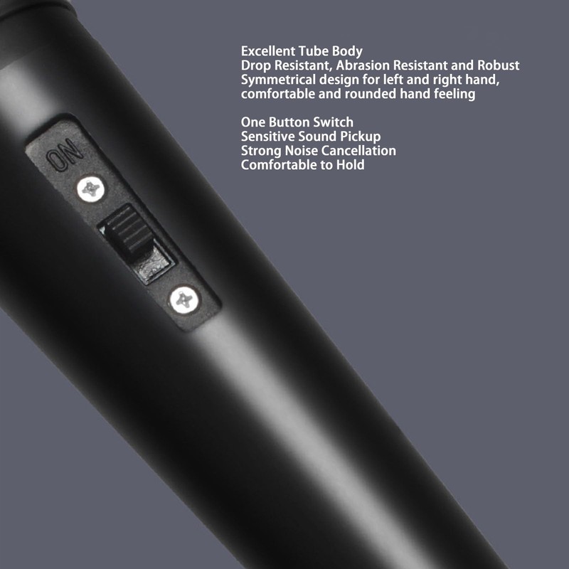 Handheld Wired Microphone Dynamic Cardioid Wired Vocal Microphone for Home