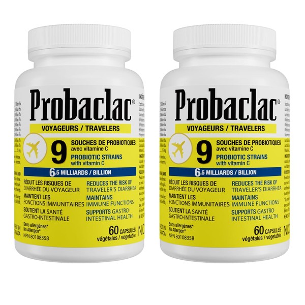 Probaclac Travelers Probiotics Reduce The Risk of Traveler's Diarrhea, Maintain