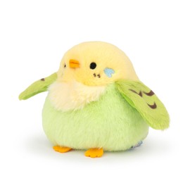 Adorlynetty 5 inches Parakeet Plush Toy Bird Stuffed Animal Doll Plush Toy Holder Bag Pendant Party Favor Gifts Toys for Kids