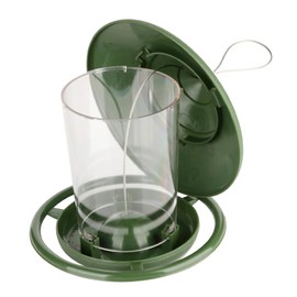 COLLBATH Outdoor Automatic Garden Bird Feeder with Roof Easy Hanging Design for Patios and Yards for Bird Lovers