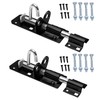SATARGO 2-Pack Heavy Duty Sliding Gate Bolt Lock, 100mm Black