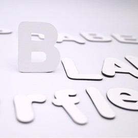 FERFLEX - Magnetic Educational Game for Children - Alphabet Magnetic White - Can be used on all magnetic surfaces - Game for Children 3 Years - 125 Magnets