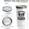 Body Builder White Edition Viking Tumbler 20oz - Mirror -