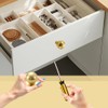 PmLwakiR 6 PCS 25MM Modern Handles Knobs Round Shaped Dresser