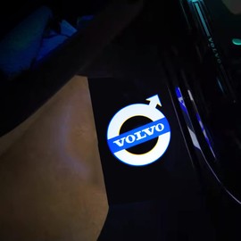 Volvo Car Curtain LED Courtesy Lamp Welcome Light Courtesi Light Logo Projection Ghost Compatible for Volvo Volvo V40 V60 S60 S80 XC60 XC90 (Volvo 02)