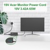 19V 3.42A AC Adapter Charger for Acer Monitor R240HY, SB220Q,